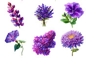 Watercolor Flower Clipart, an Illustration by Daily.Designs (Thumbnail 4 of 5)