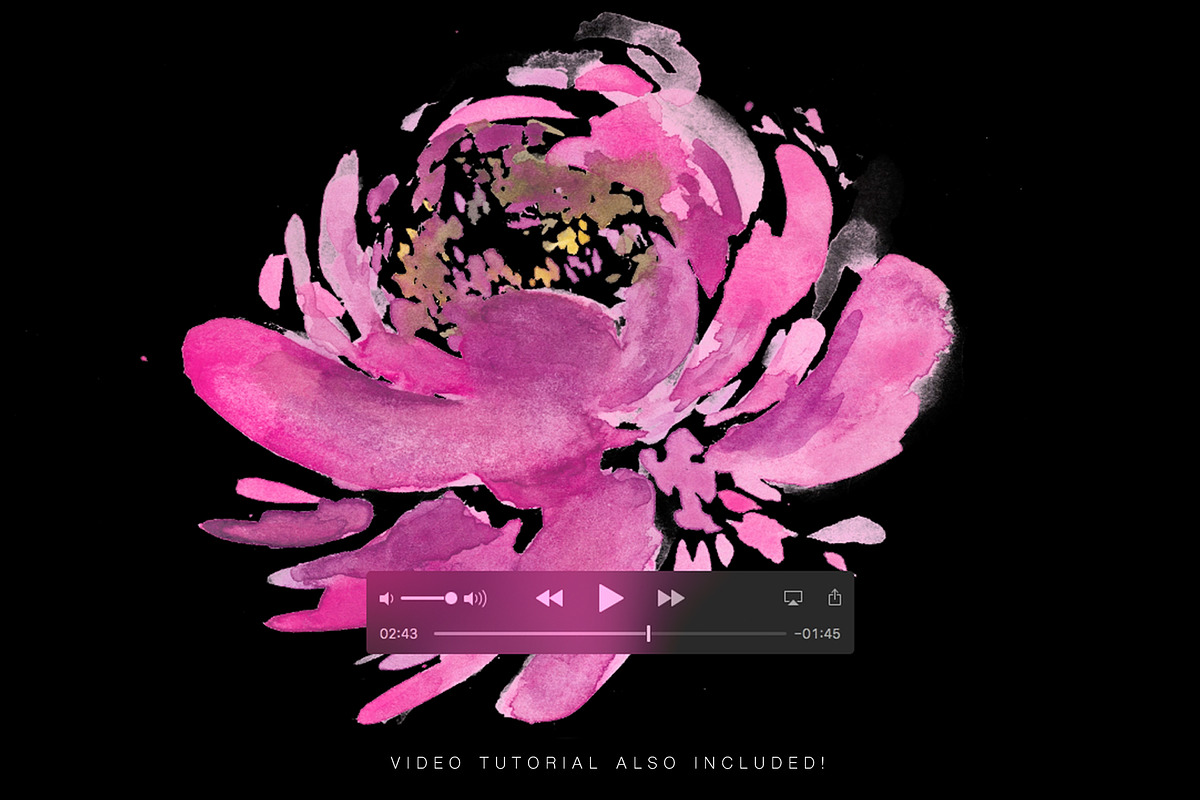 Mon Amour Watercolour Design Set, a Decorative Illustration by Sammy's Illustration (Photo 10 of 10)