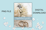 Wedding Greeting Card PNG, a Card Template by Pixels N Bows (Thumbnail 2 of 3)
