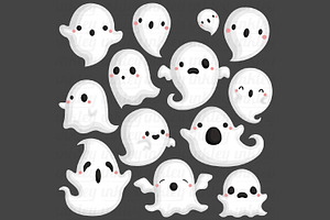 Halloween Ghost Clipart - Cute Ghost