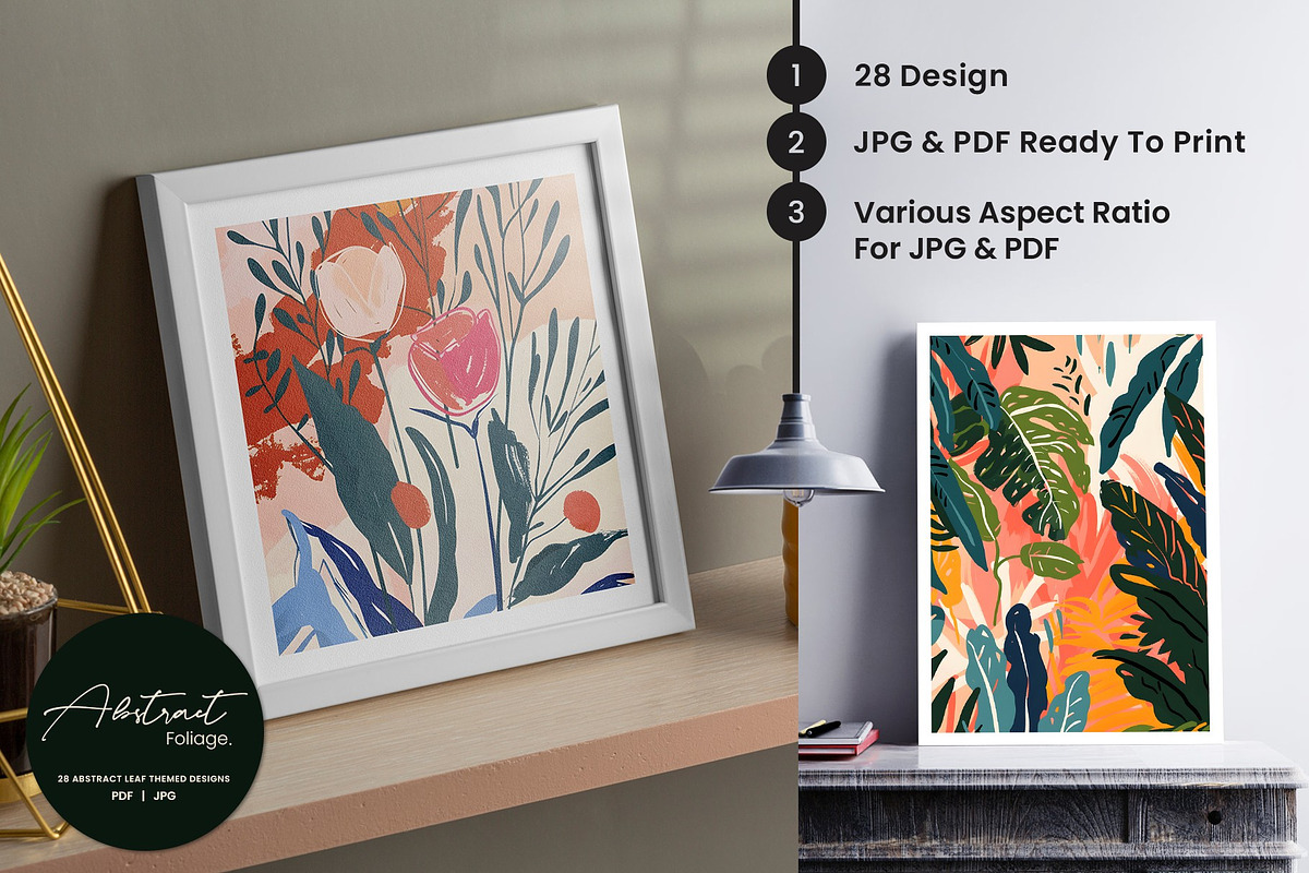 103.Abstract Foliage, a Background Graphic by Vibrand Studio (Photo 3 of 9)