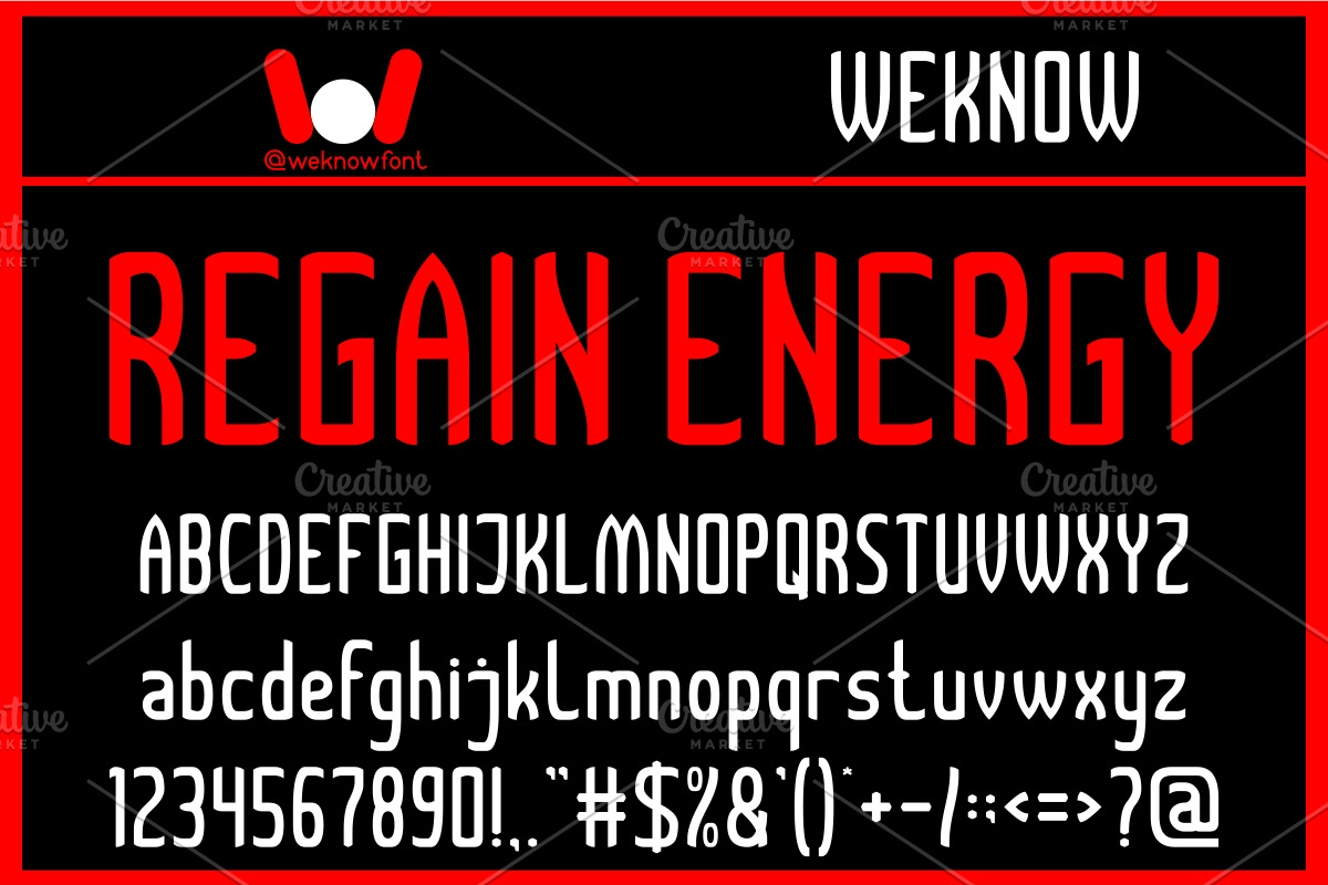 Radio Active font, a Sans Serif Font by weknow (Photo 2 of 5)