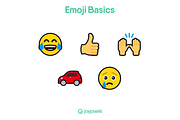 Basics: JoyPixels Flat Emoji Icons, an Outline Icon by joypixels (Thumbnail 2 of 6)