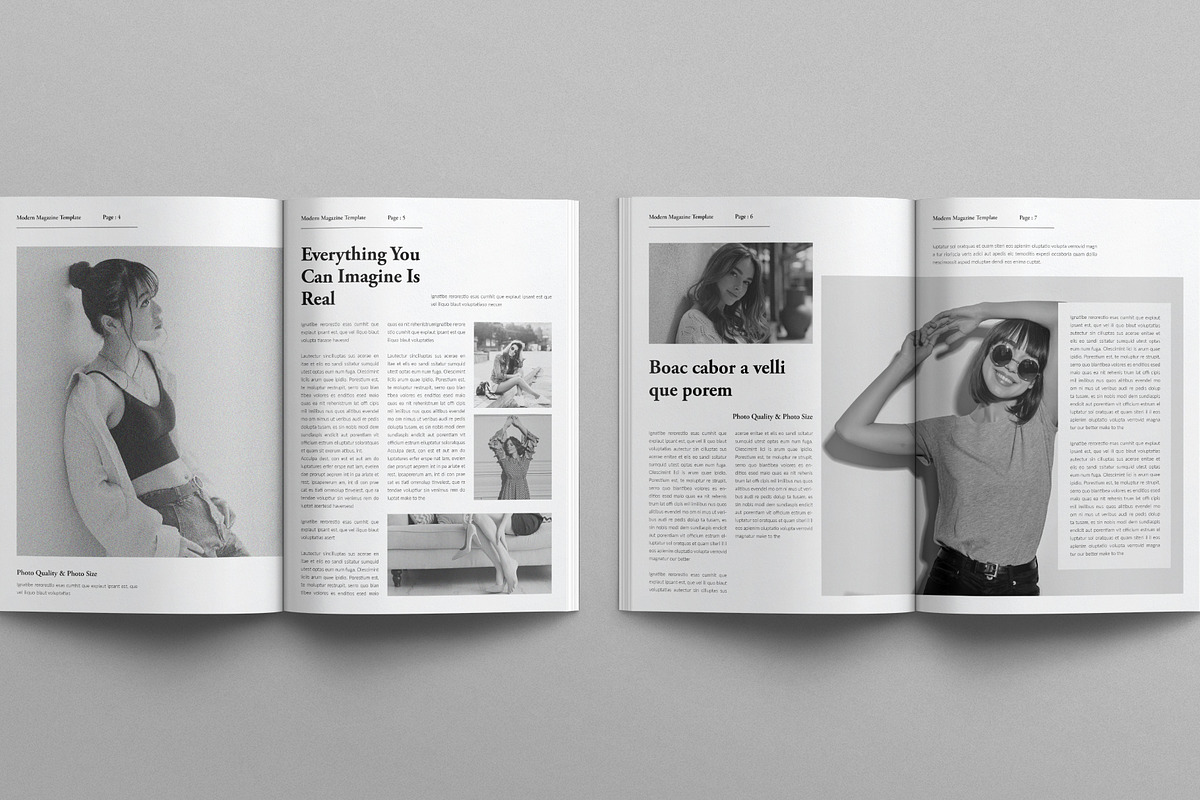 Modern Magazine Template, a Magazine Template by E-Type (Photo 3 of 7)