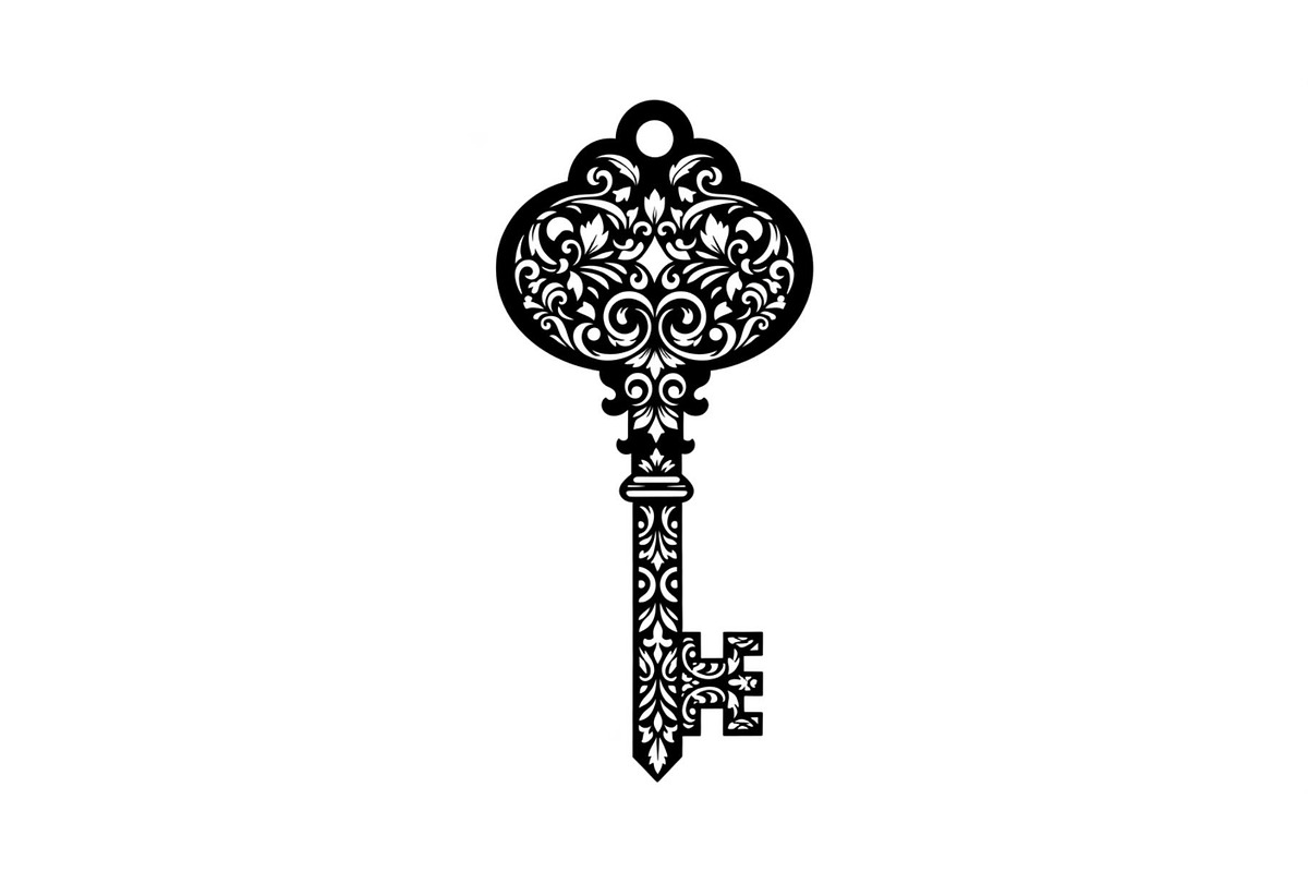 Ornamental Vintage Key SVG Bundle, an Illustration by Gaye Art (Photo 22 of 31)