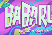 Babarun- Chaotic Display Font, a Font by Lurinzu Studios (Thumbnail 1 of 11)