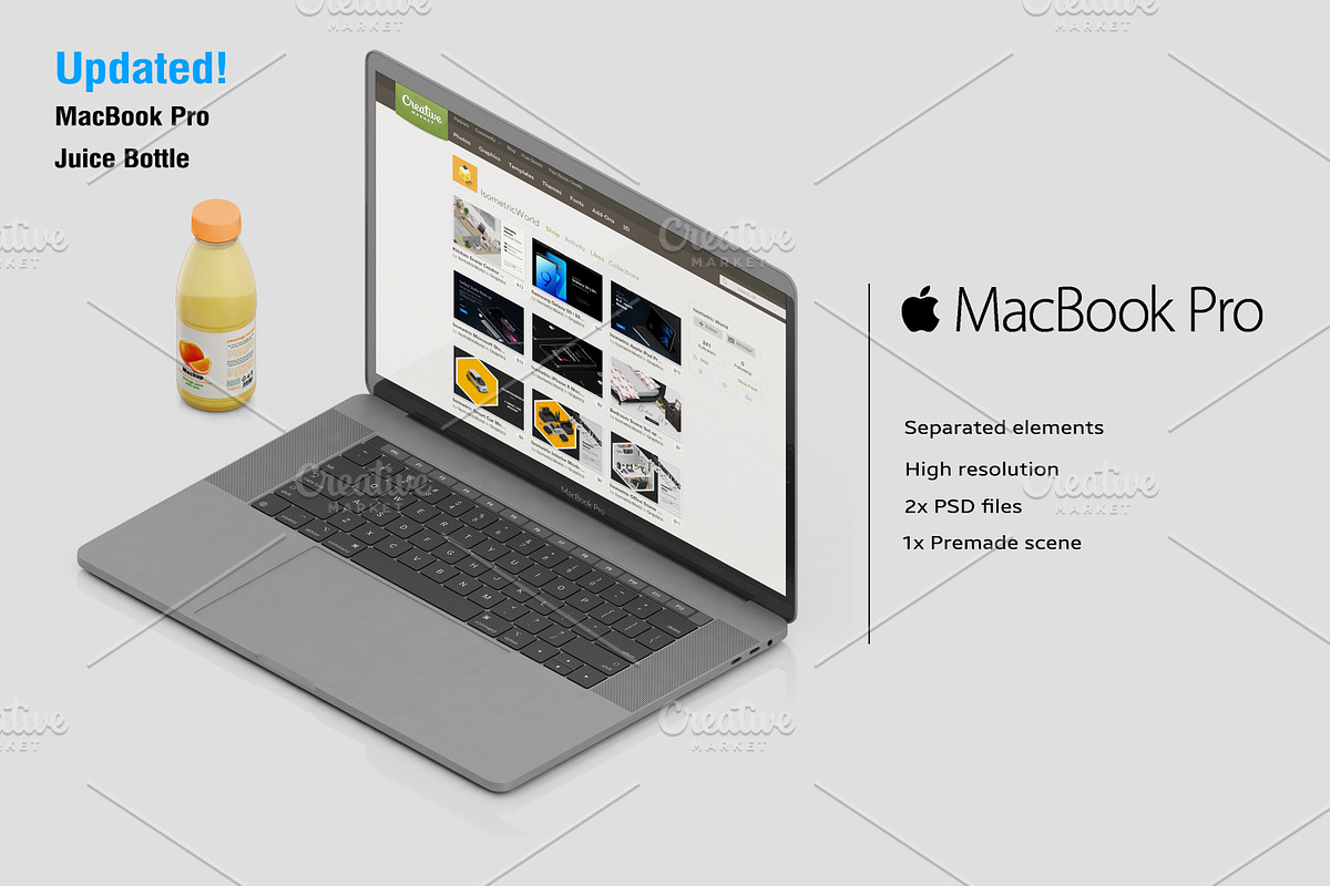 Isometric Office Scene Mock-up, an iPhone Mockup by IsometricWorld (Photo 7 of 7)