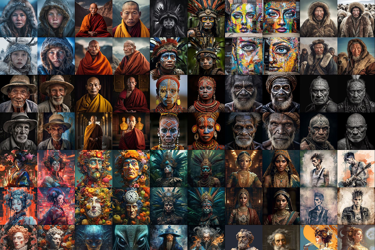 310 Midjourney Portrait Prompts, a Person Illustration by Sevenstyles (Photo 3 of 10)