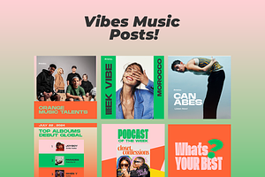 music vibe social media posts