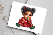 African American Christmas Clipart, an Illustration by Canvas Craft (Thumbnail 6 of 7)