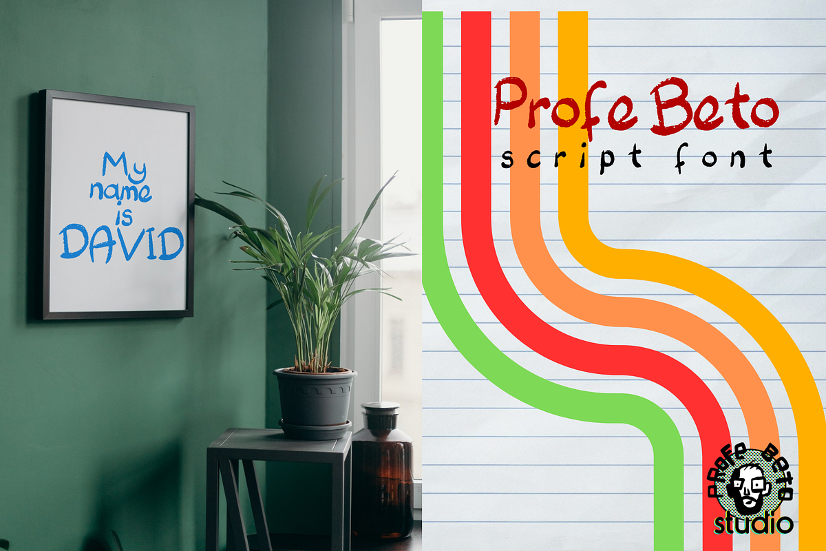 Profebeto Script Font, a Handwritten Font by El Profe Beto Studio (Photo 7 of 7)