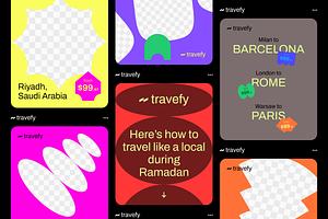 Travefy Social Media Figma Templates