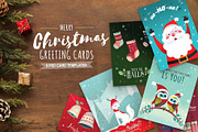 Christmas Cards Pack, a Card Template by pallabip (Thumbnail 1 of 7)