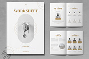 Work sheet Design Template Layout, a Stationery Template by MightyDesign (Thumbnail 1 of 7)