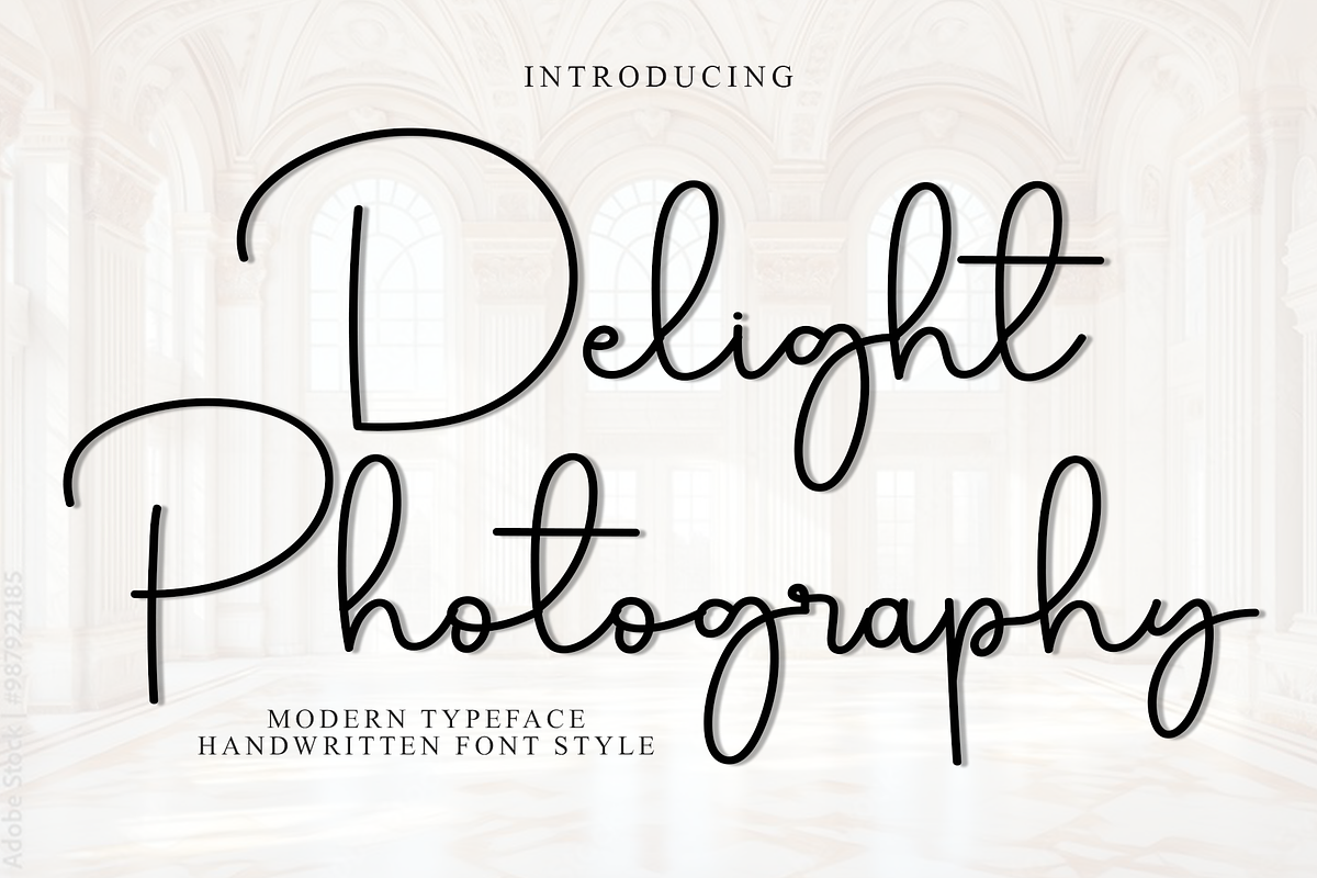 Delight Photography, a Handwritten Font by FreshTypeINK (Photo 1 of 8)