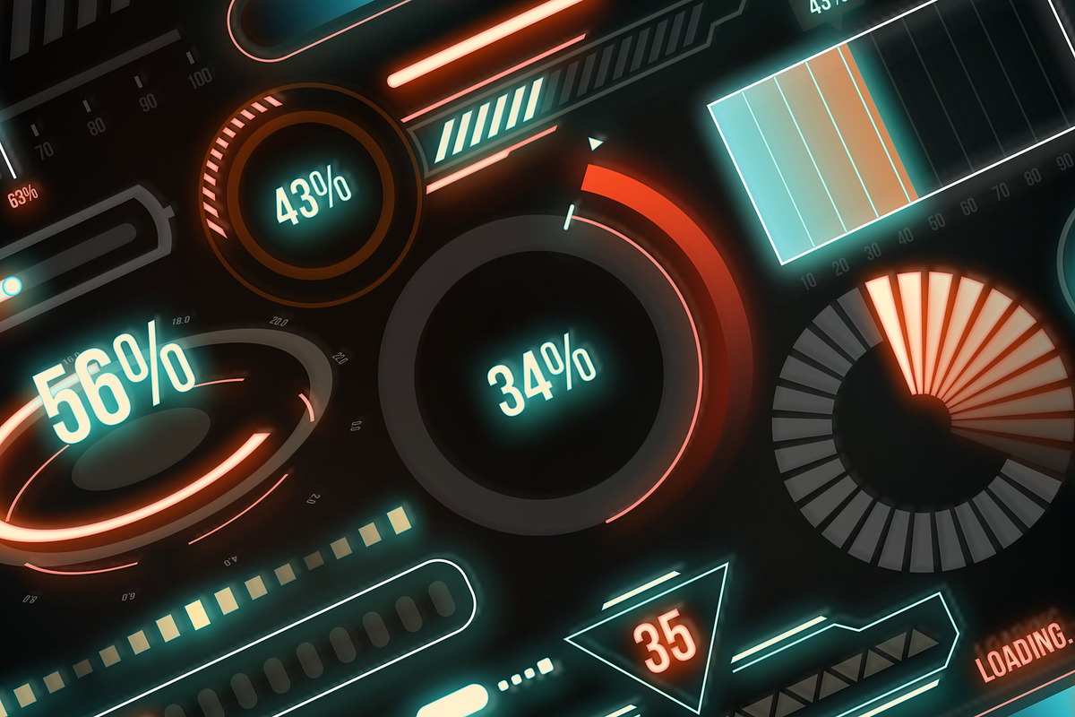Cyberpunk Loading Progress Bars, an Object Graphic by Pixflow (Photo 4 of 5)