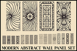 Modern Abstract Panel Bundle, an Illustration by Gfx_Store