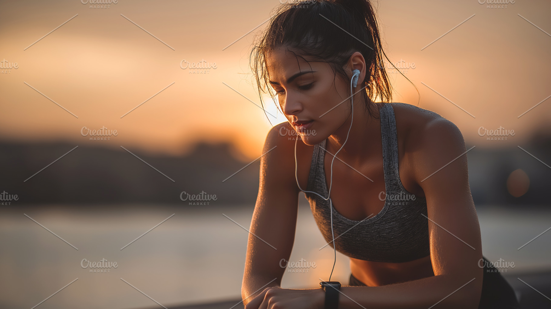 Woman in Athletic Wear, a Sports & Recreation Photo by Ocean Digital Art