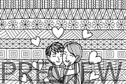 35 Valentine's coloring, an Animal Illustration by Somjai King (Thumbnail 23 of 36)
