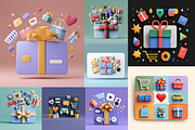 Gift Cards, a Decorative Illustration by Picturesque Stories (Thumbnail 2 of 5)