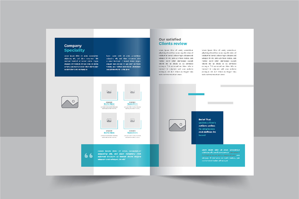 Company annual report layout, a Brochure Template by Pavel_design (Photo 7 of 7)
