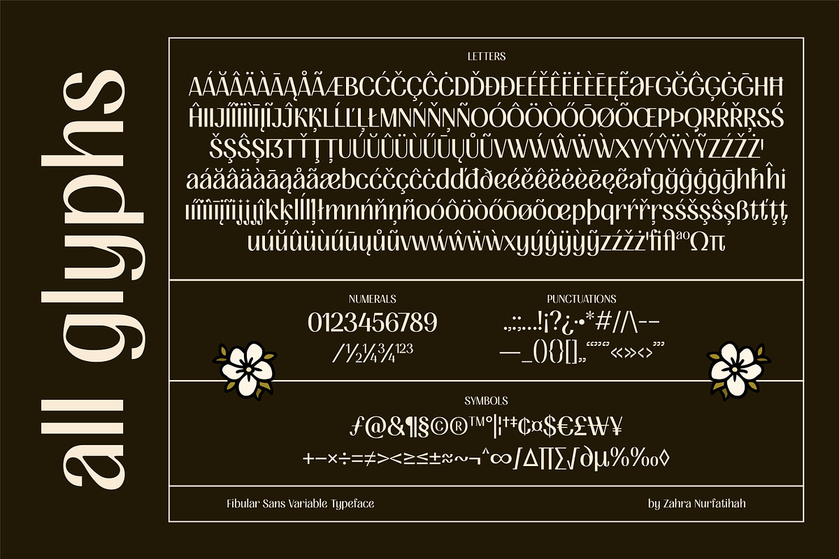 FIBULAR SANS - Variable Display Type, a Sans Serif Font by Artflorara (Photo 21 of 23)