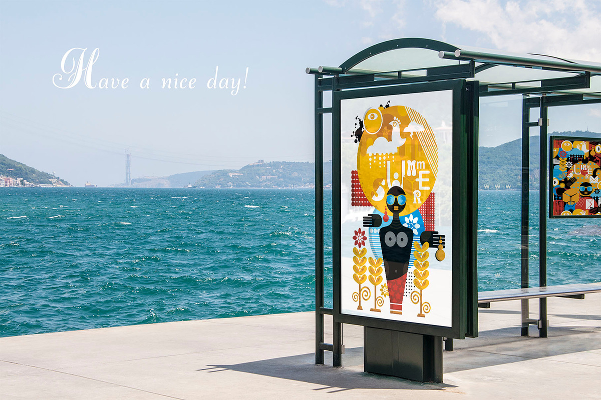 Summer poster + 2 patterns, an Illustration by eka panova (Photo 4 of 4)
