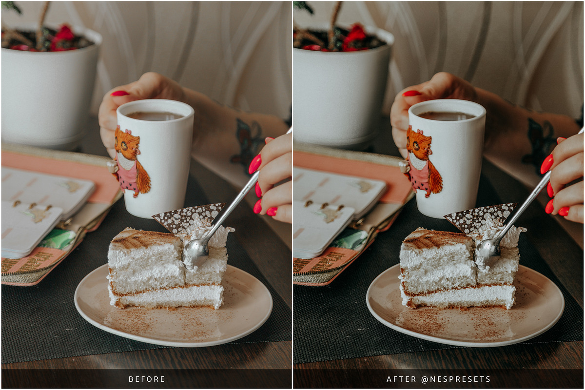 MOODY FOOD LIGHTROOM PRESETS, an Action Add-On by Nes Design Co (Photo 5 of 11)