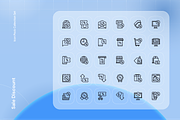 Sale Discount icon Set, an Outline Icon by Nathaya Studio (Thumbnail 2 of 2)