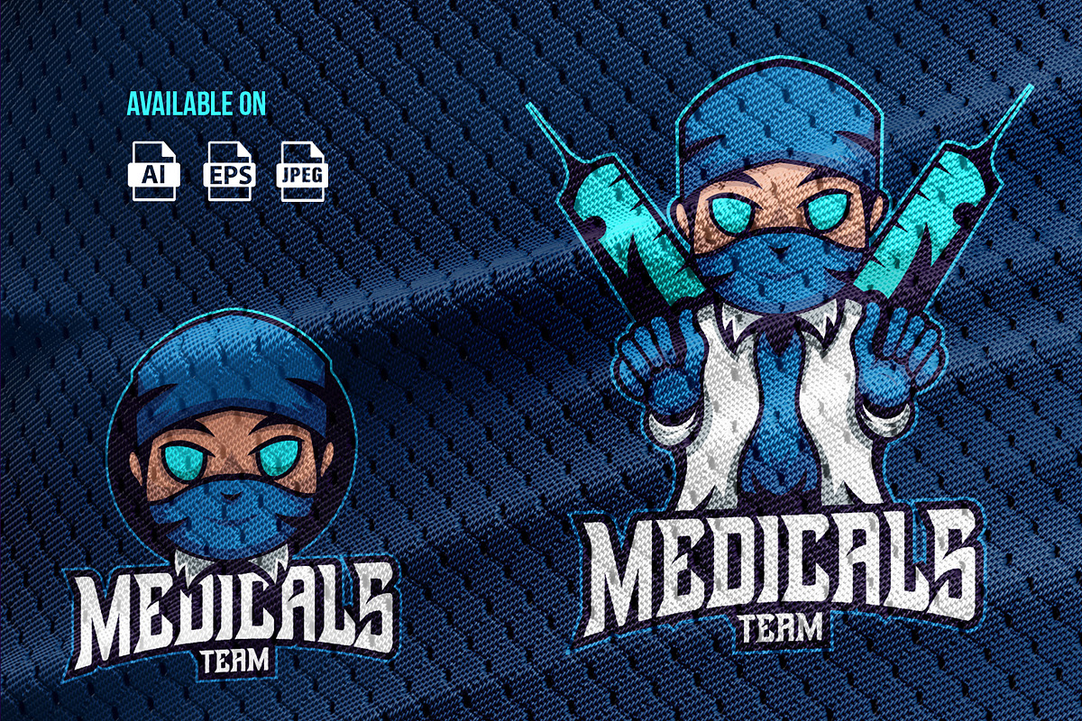 Medicals Team Mascot Logo Template
