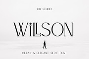 WILLSON - Clean Serif, a Serif Font by din-studio.com (Thumbnail 1 of 10)