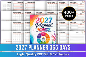 2027 Planner 365 Days | Daily, a Stationery Template by Mustafiz