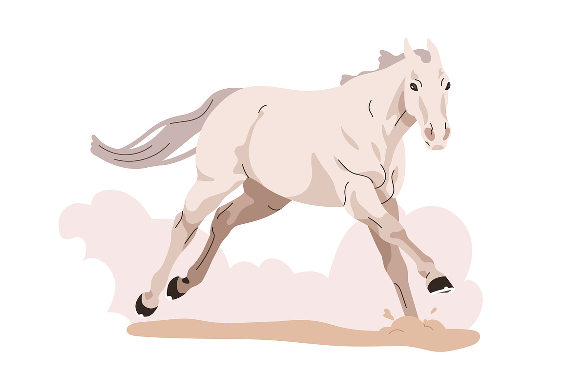 Race horses, stallions running set, an Animal Illustration by Good Studio (Photo 3 of 7)