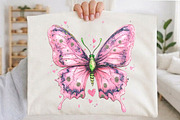 Watercolor Pink Girly Butterfly Clip, an Illustration by designcity5 (Thumbnail 5 of 5)