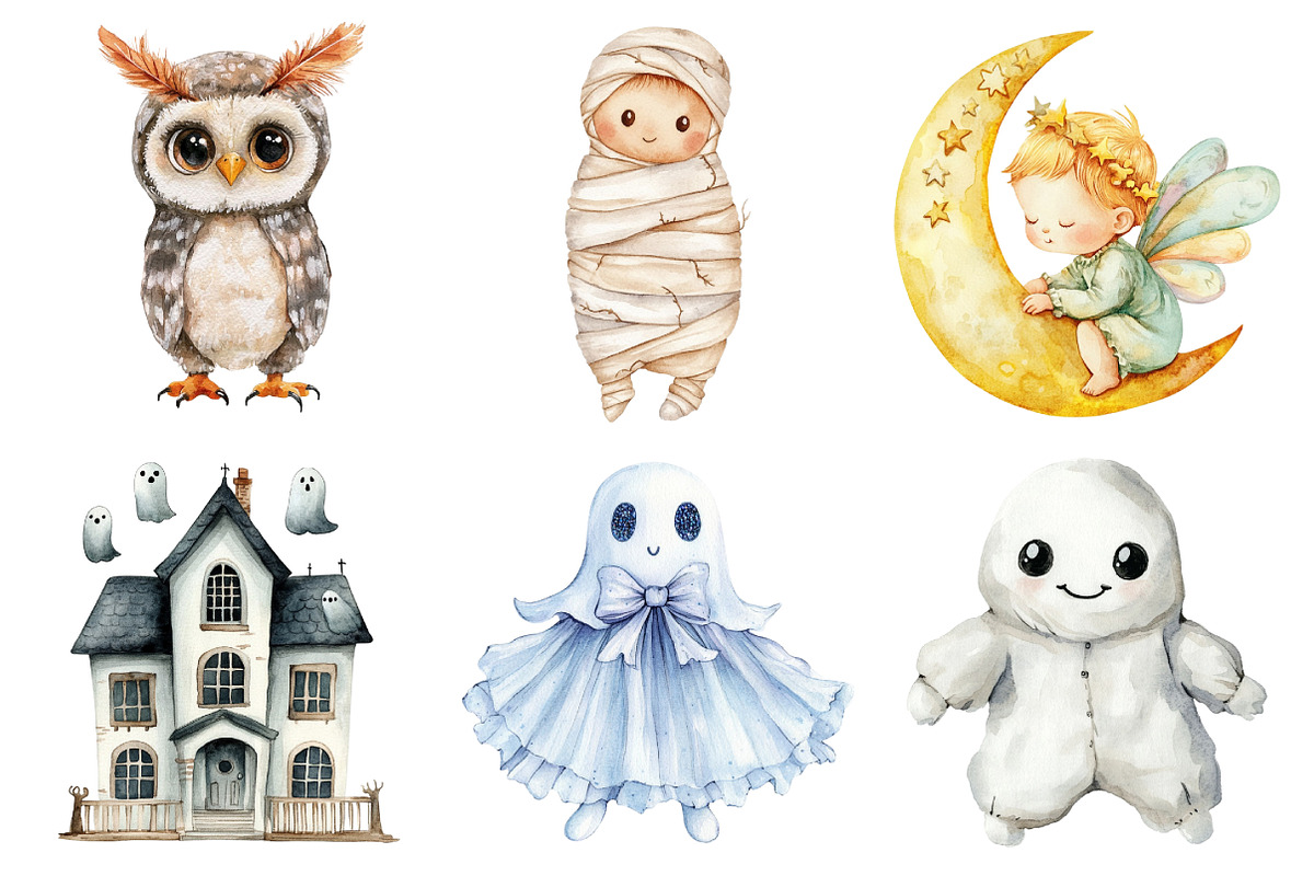 Watercolor Halloween Baby Costume, an Illustration by Daily.Designs (Photo 3 of 5)