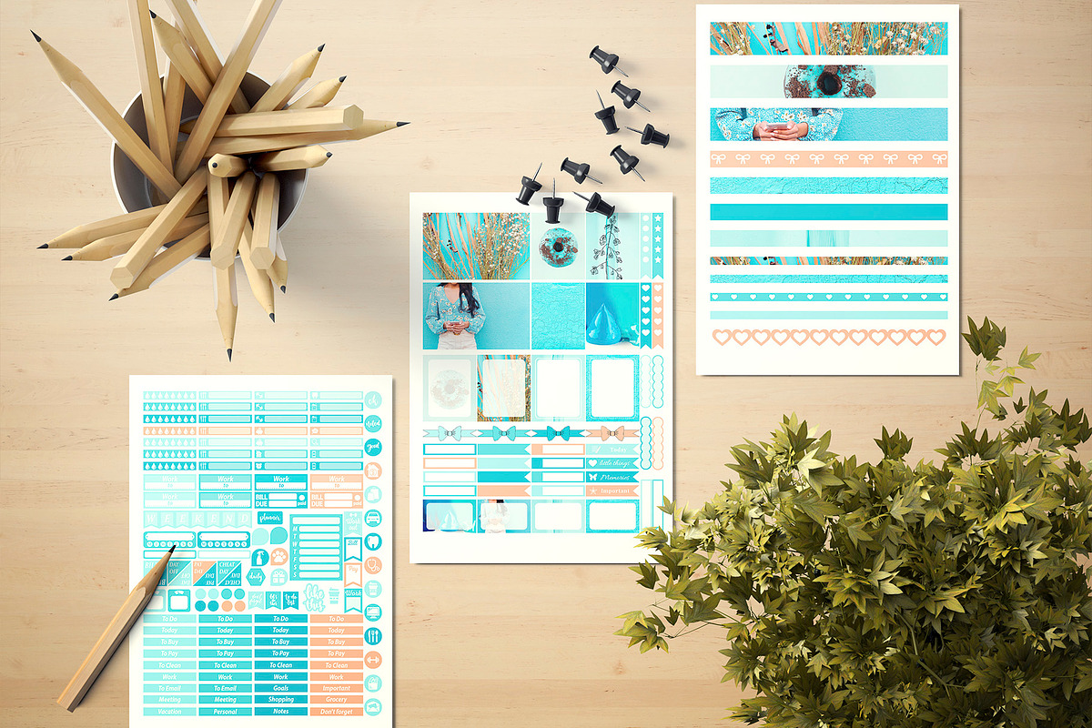 Planner Sticker Template ECLP, a Design Template by DigitalDesignAI (Photo 7 of 7)