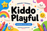 Kiddo Playful - Modern Kids Font, a Sans Serif Font by overlaytemplates (Thumbnail 1 of 5)