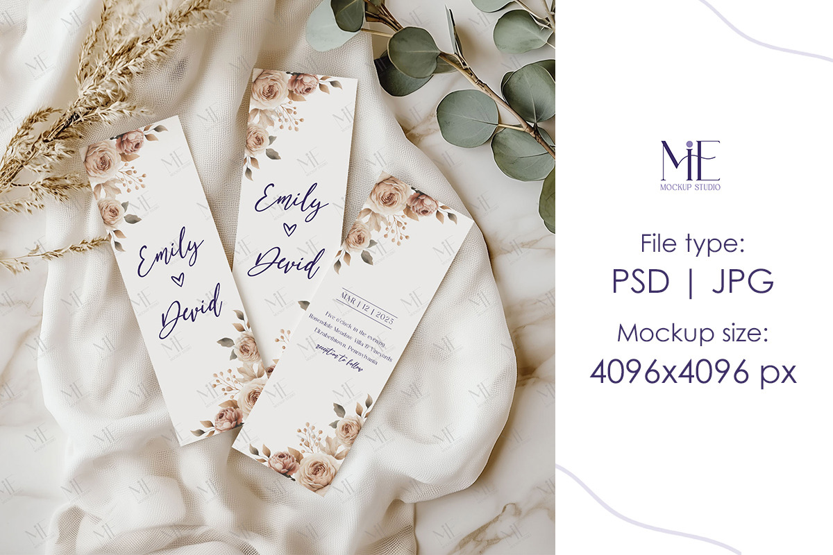 Bookmark Photo Strip Mockup Set PSD, a Mockup by Mie Mockup Studio (Photo 2 of 9)