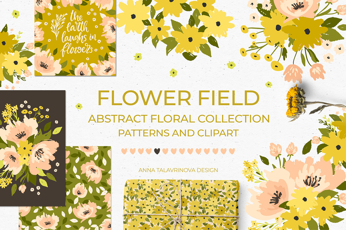 Graphic Bundle clipart & pattern, a Background Graphic by Cozy pattern shop (Photo 7 of 37)