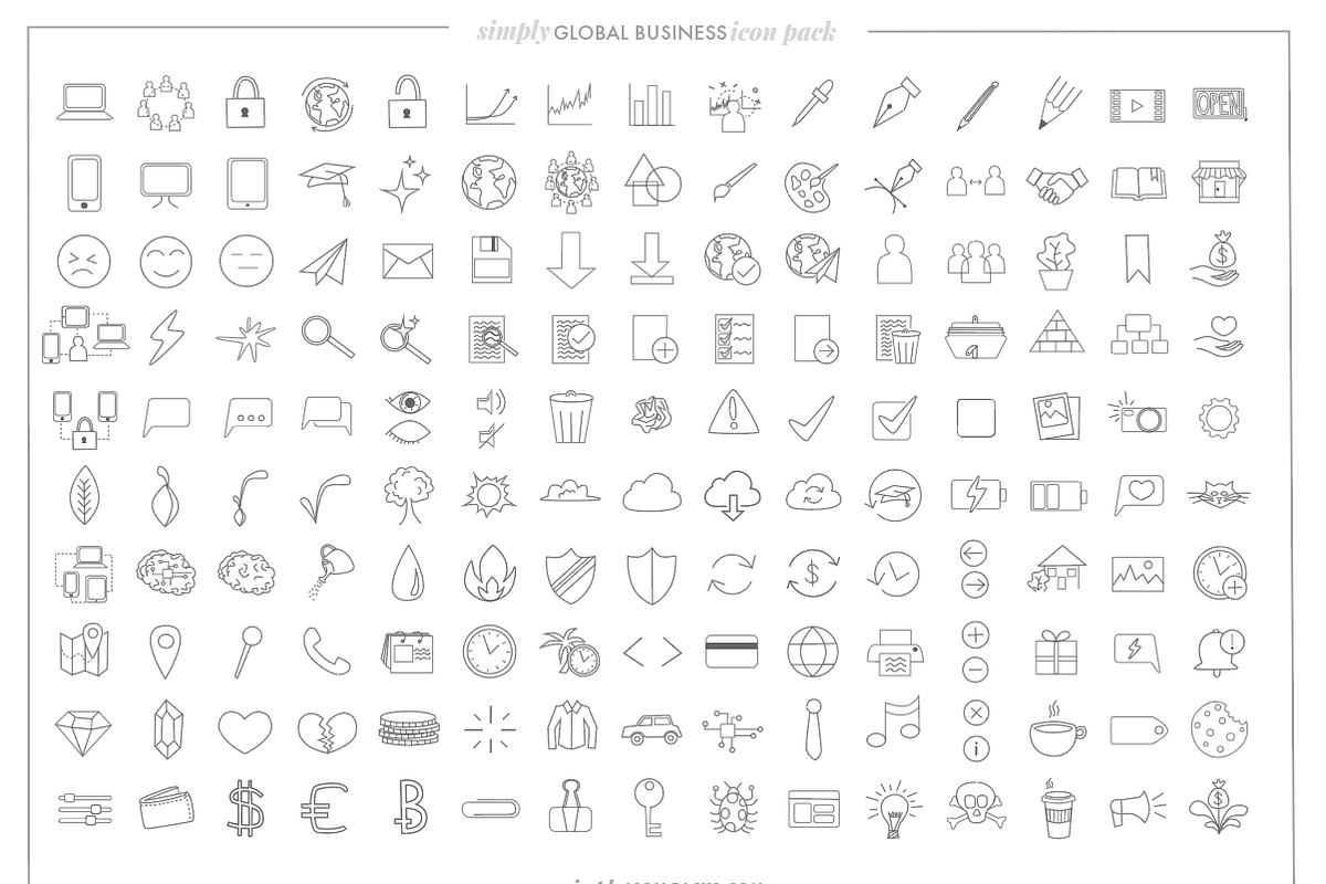Master Icon Pack 150+ color/no color, an Icon by LOOP & LAUREL (Photo 3 of 5)