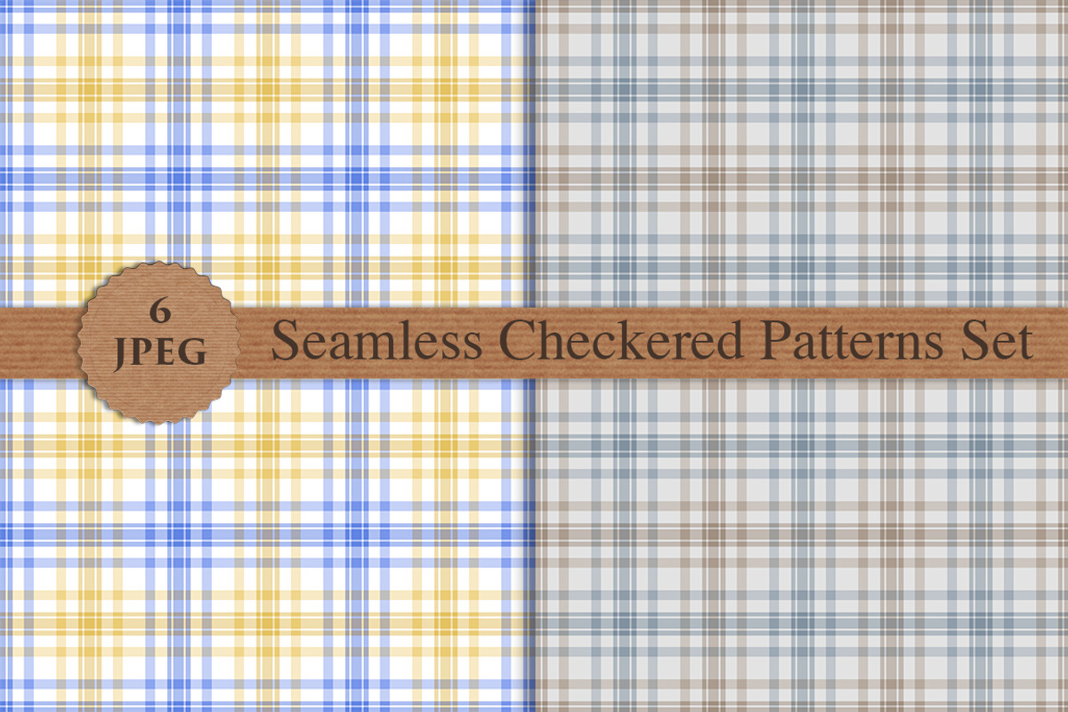 PLAID CHECKERED seamless patterns, a Pattern Graphic by Futurel (Photo 3 of 4)