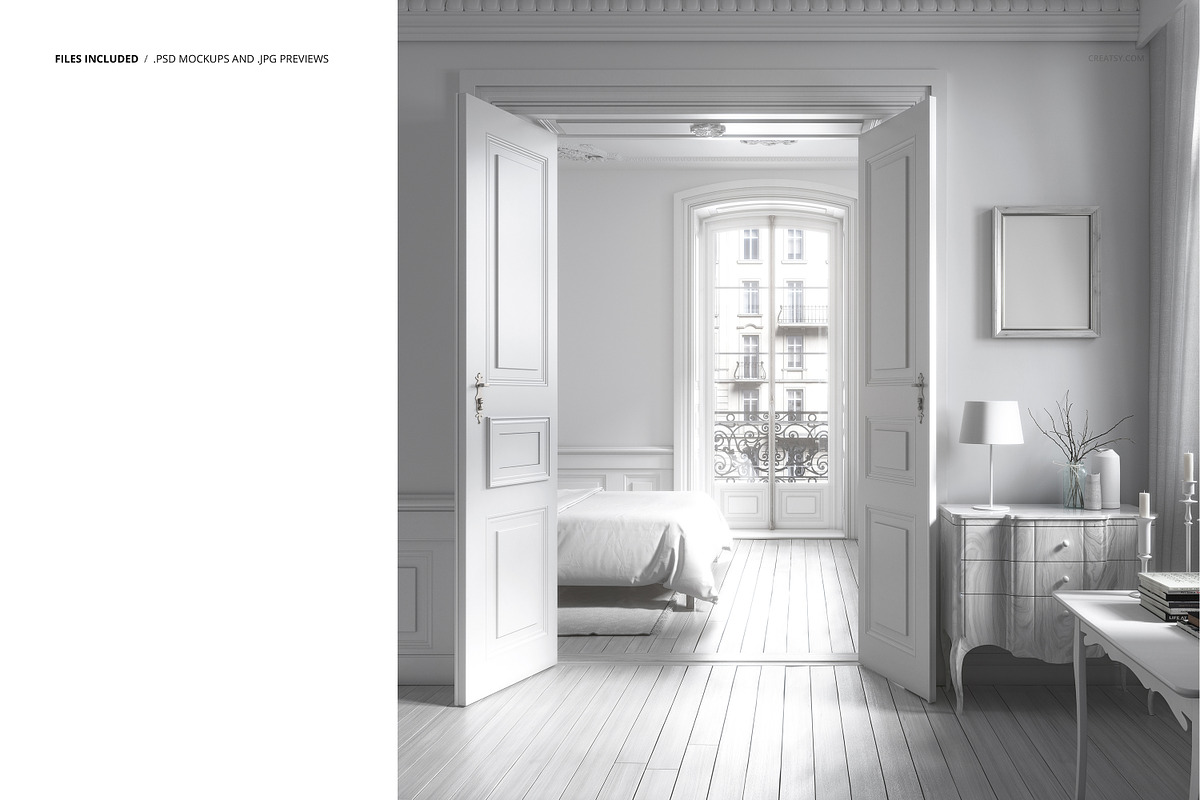 Classical Apartment Wallpaper Mockup, a Household Mockup by creatsy5 (Photo 2 of 5)