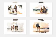 Fathers Day Watercolor Collection, a Person Illustration by artsy-fartsy (Thumbnail 4 of 6)