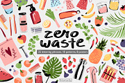 Zero Waste Eco Living Kit, a Food Illustration by kilaniants (Thumbnail 1 of 12)