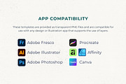 6 Seamless Pattern Templates (Vol 1), a Pattern Graphic by Fern & Quill (Thumbnail 11 of 12)
