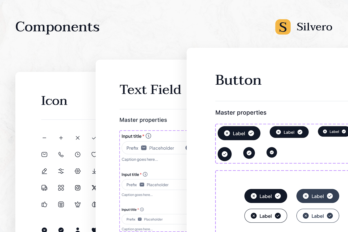 Silvero - Landing Page UI KIT, an UI Kit Template by miawmiaw (Photo 8 of 10)