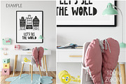 Kids Frames & Wall Mockup Bundle - 5, a Print Template by Yuri-U (Thumbnail 26 of 32)