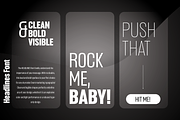 Headlines Font Family, a Sans Serif Font by TypeThis!Studio (Thumbnail 2 of 4)