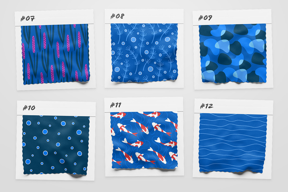 On The Lake | Vector Patterns Set, a Pattern Graphic by Kotulska (Photo 3 of 11)