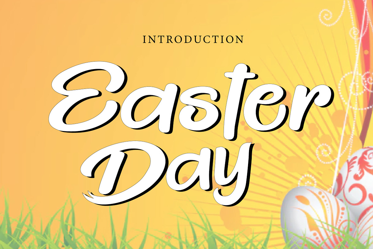 Easter Day, a Handwritten Font by Wow Magic (Photo 1 of 3)